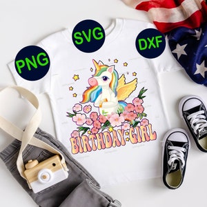 Birthday Girl Svg png, Girl Birthday Shirt svg, unicorn svg, Unicorn Birthday Svg, It's My Birthday Svg, Cute Princess Birthday Girl png Dxf
