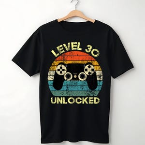 Level 30 Unlocked Shirt 1989 Birthday Video Gamer Sunset Level 30 Unlocked Shirt 1989 Birthday Video Gamer Sunset