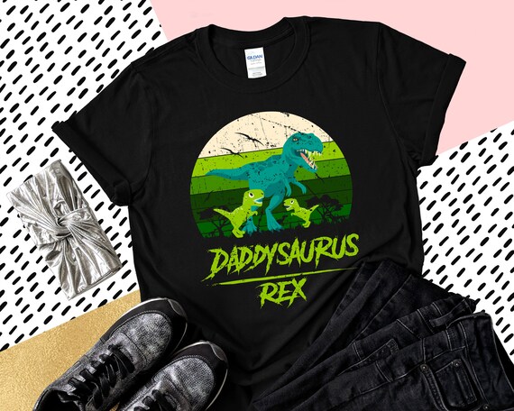 Papasaurus Tshirt Trex Papa I Happy Have Two Kid Shirt Gift Papasaurus Tshirt Trex Papa I Happy Have Two Kid Shirt Gift