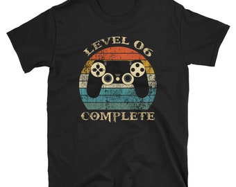 6th Anniversary Unisex t-shirt/ 6th Wedding Anniversary Gift/ Level 6 Complete Gamer shirt/ Funny 6 years Anniversary T-shirt/ level 6 shirt