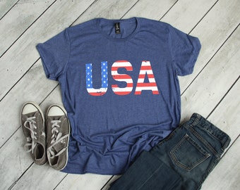 USA flag Women's t-shirt / USA Shirt for her/ America shirt/ Camping USA Flag Shirt/ July 4th shirts/ Patriotic T-Shirt/ American Flag Shirt