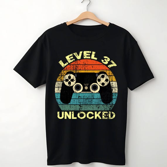 37th Birthday T-Shirt Level 37 Complete Birthday Gifts For G 37th Birthday T-Shirt Level 37 Complete Birthday Gifts For G