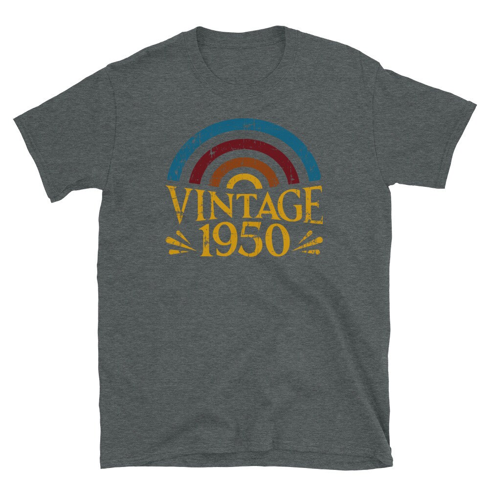 Vintage 1950 Unisex TShirt/ 71th Birthday Shirt/ 1950 | Etsy