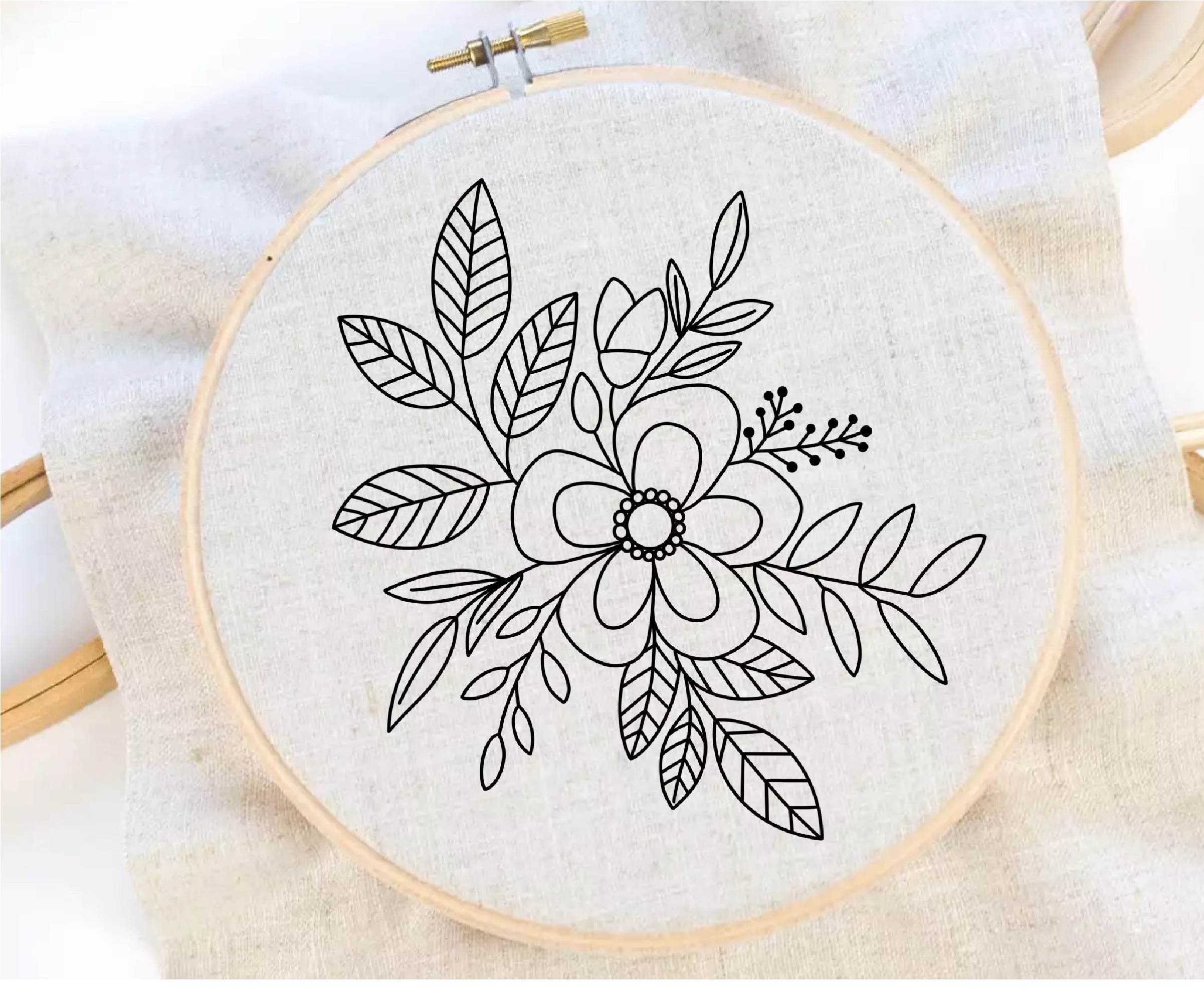 Floral embroidery patterns deals