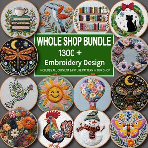 Whole Shop Bundle, Hand Embroidery Pattern,embroidery Bundle Pack ...