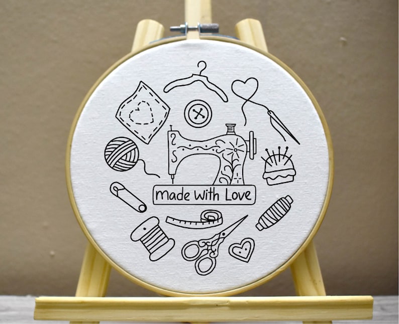 Sewing Machine Embroidery Pattern Sewing Kit Embroidery Sewing Etsy