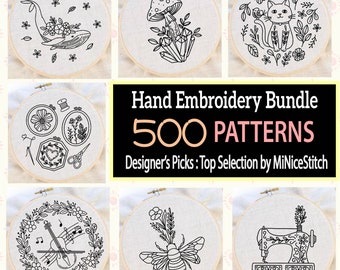 Top Picks ,500 Embroidery Pattern Bundle , Popular Pattern ,Embroidery Bundle Pack ,Special OFFER , Bundle Embroidery, PDF Pattern Bundle