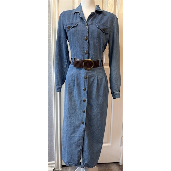 casual corner dress VTG Casual Corner Petite Womens Dress Sz 4 Green Short Sleeve Gold Button  Front