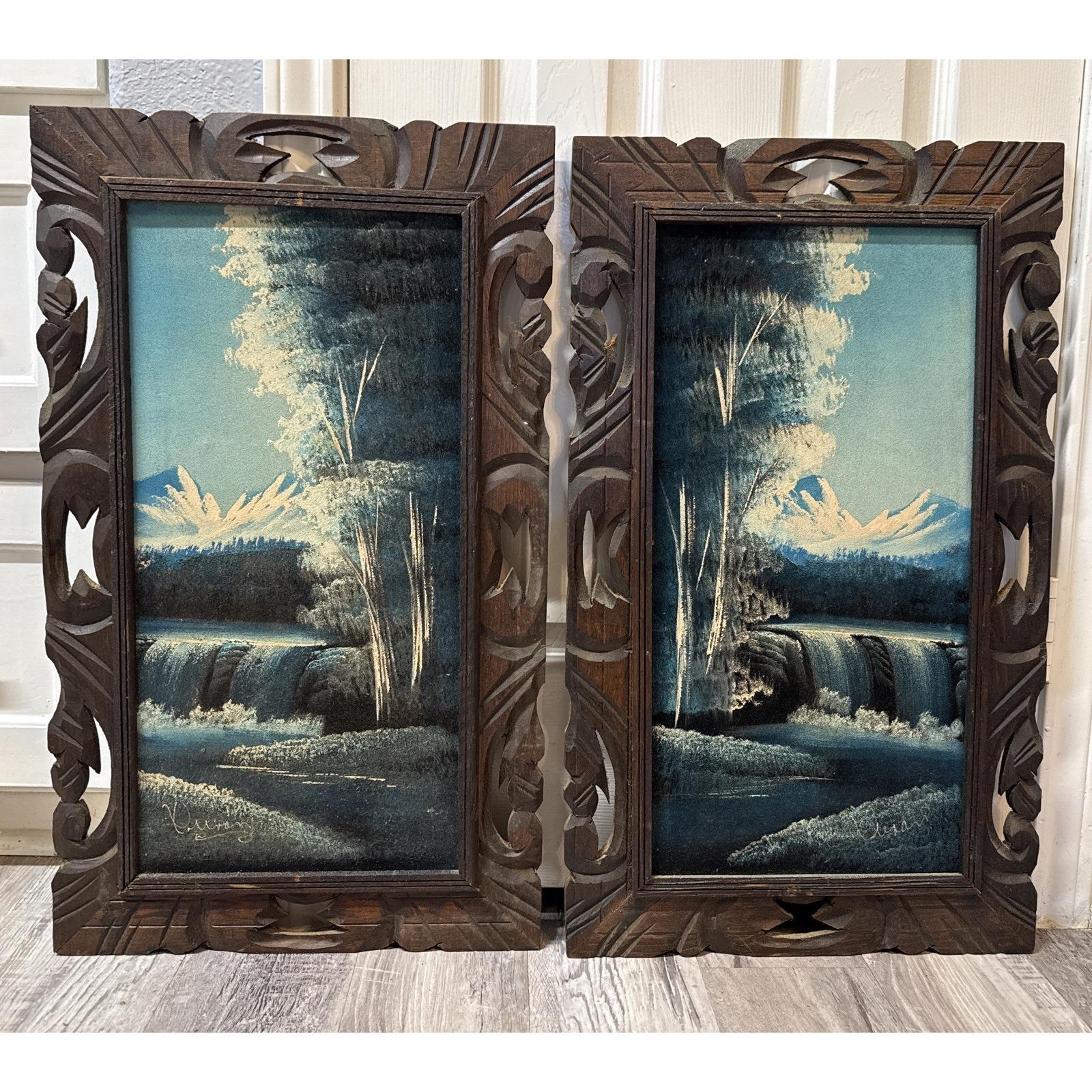 70's velvet painting - Etsy 日本