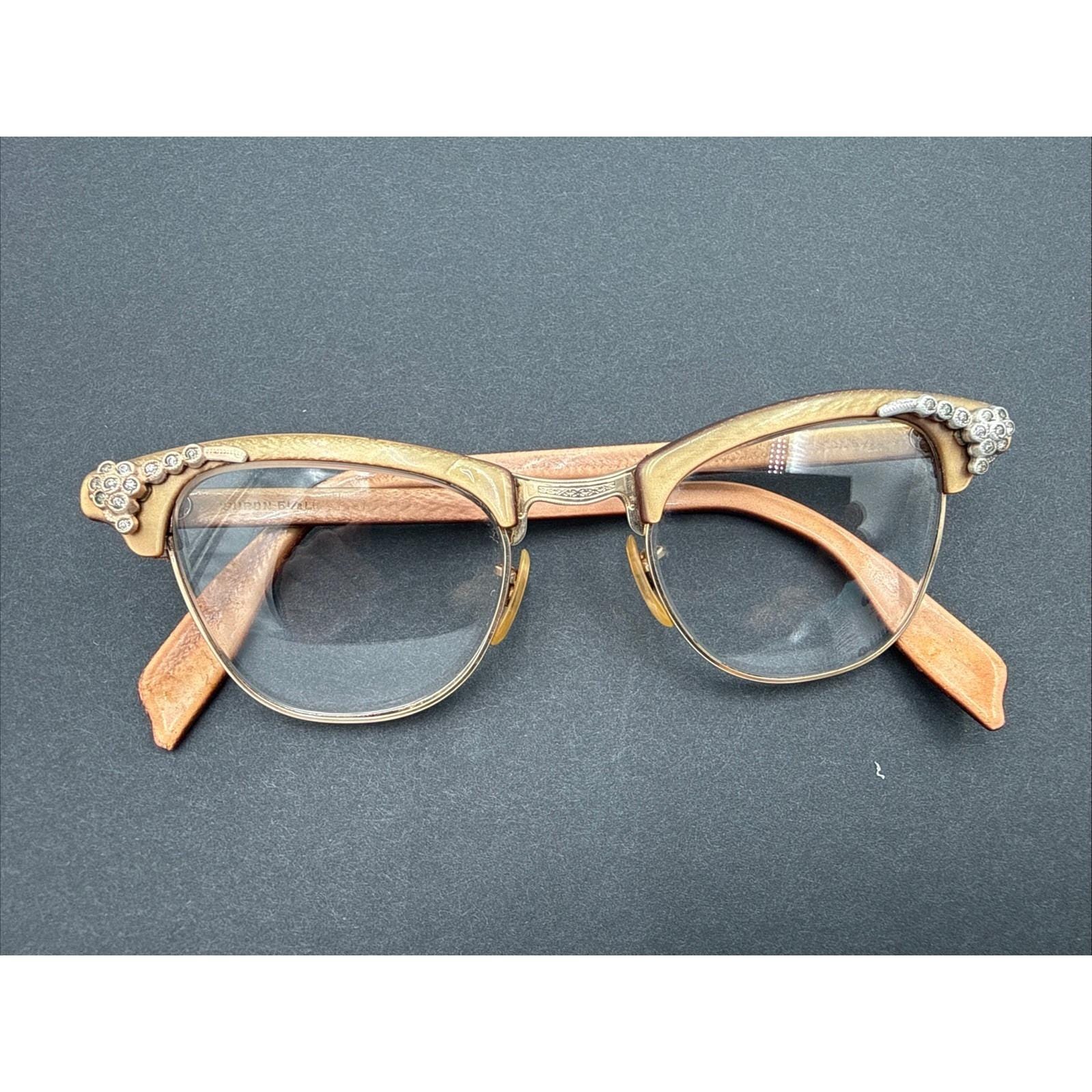 Vintage SHURON USA Sunglasses 56-16 145 Brown Translucent 