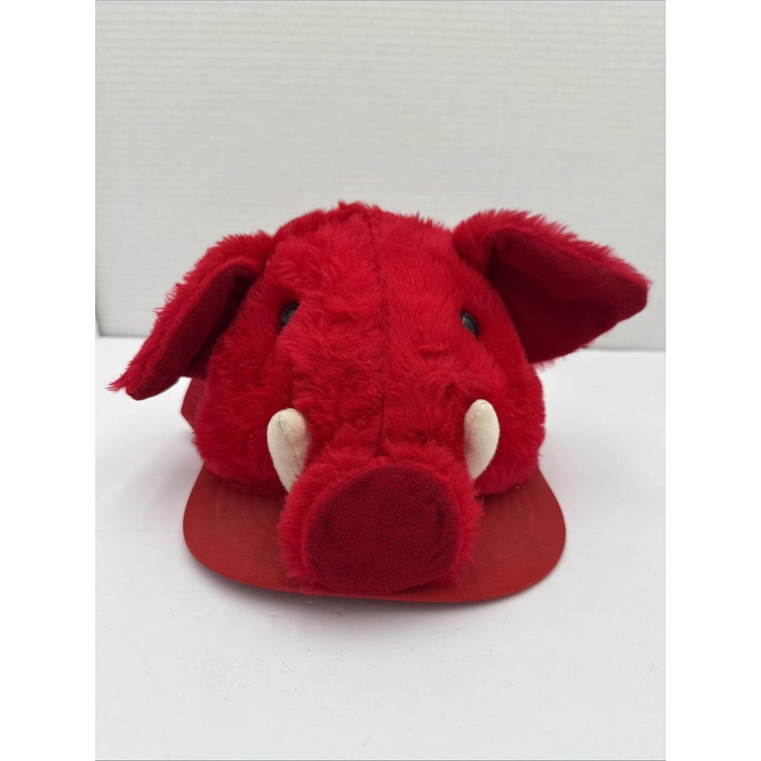Plastic Razorback Hat Vtg Arkansas Razorback Boars Head Baseball Cap Hat Trucker Wilkinson ...