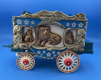 Leere Vintage Jim Beam 1979 Circus Wagon Whiskey-Karaffe