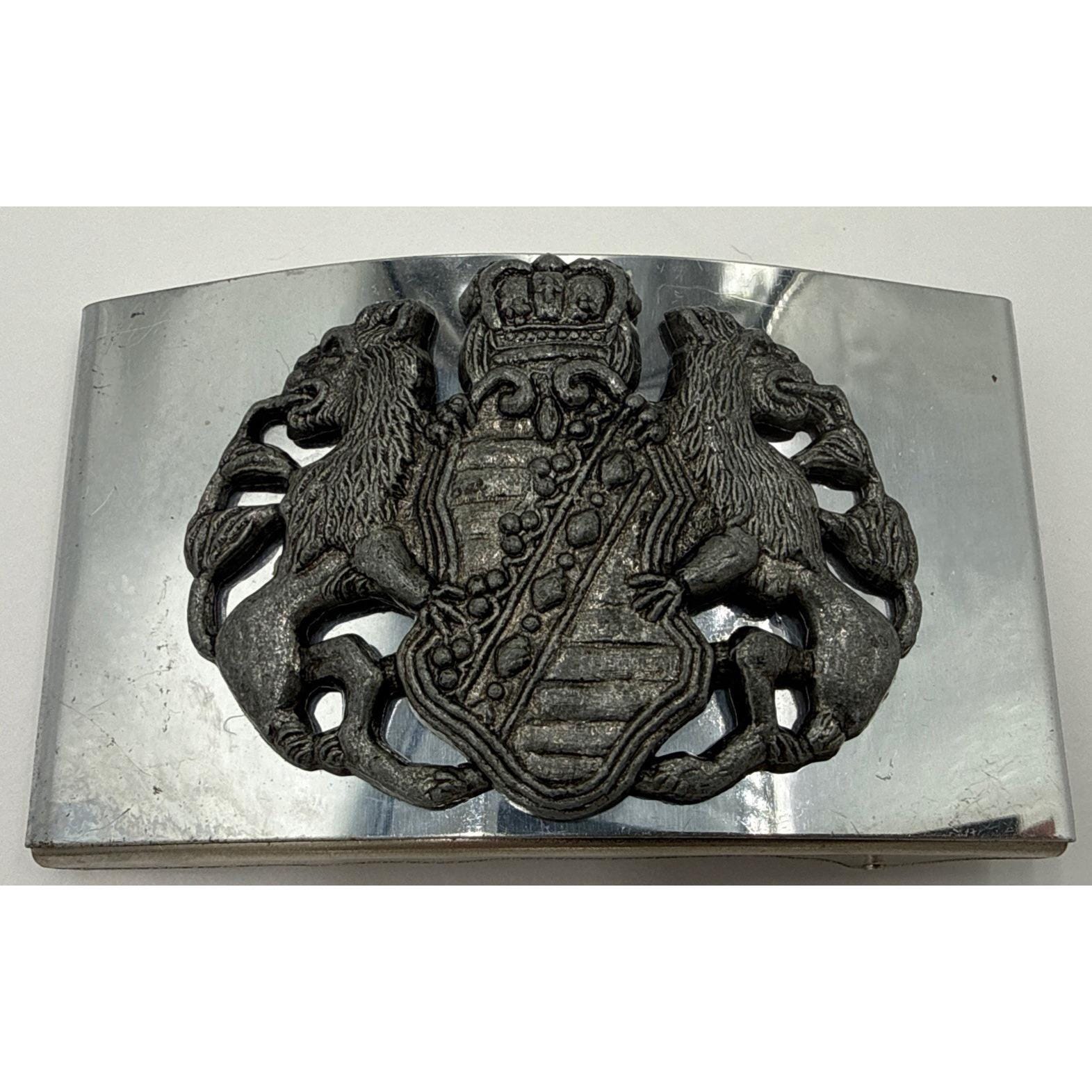 Silver-tone Mythological Griffin Design Buckle Belt‎ 1376 Griffin Trophy Buckle, 1.5 main image 3