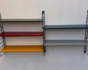 Vintage TOMADO Bookshelves – Dutch Design Wall Unit, 5 Shelves