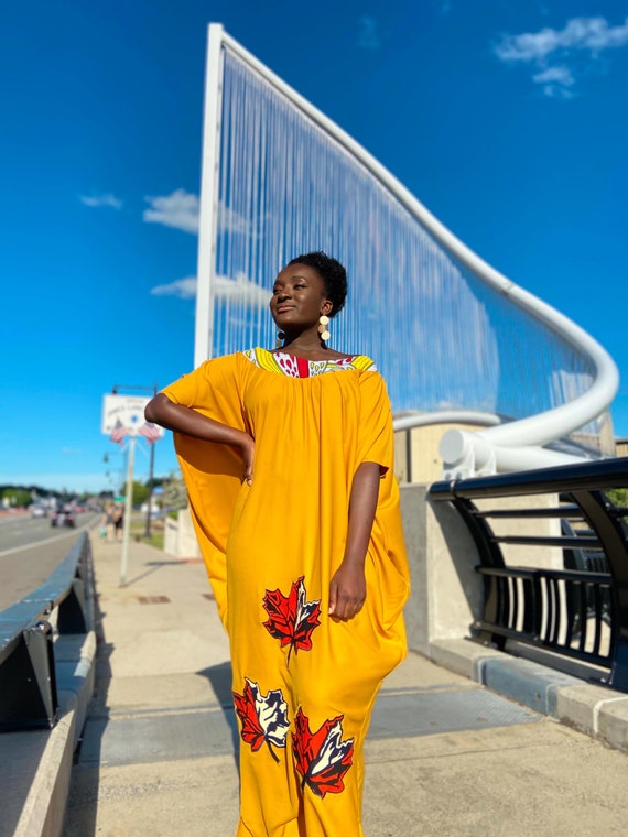 african print kaftan