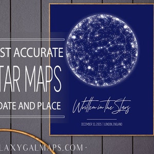 Night Sky Print, Custom Star Map Print, Constellation Print, Night Sky Poster, Astronomy Art Print Astronomy Poster, Constellation Gift