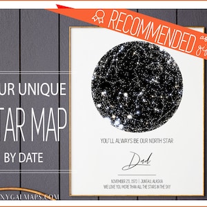 Custom Star Map, Daddy Daughter Gift, Gift from daughter, Gift for dad from daughter, Daughter Gift, Father Daughter, Fathers Day gift