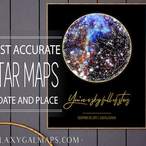 Star Map Poster,Custom Sky Map PRINTABLE, Celestial Wedding Space Map Astrology Star Chart, Sternenkarte Drucken Personalized Skymap Starmap