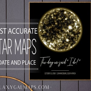 CUSTOM Star Map Print, Night Sky Star Map Birthday, Personalize Anniversary Star Map, Constellation Gift Poster PRINTABLE Zodiac Print