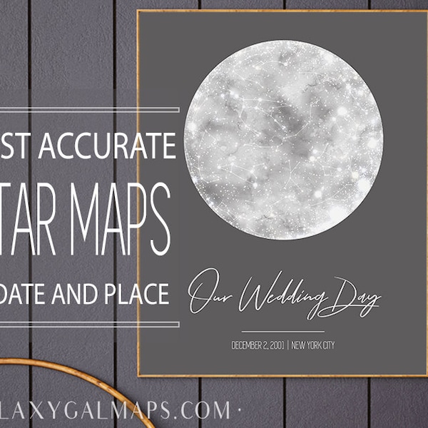 Star Map Personalised, CUSTOM Star Map Digital, Real Night Sky Star Chart, Personalized Star Gazing Gift, Stargazer Home Decor Stargazing