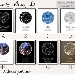 Star Map Poster, Custom Star Map Printable Canvas Download, Celestial ...