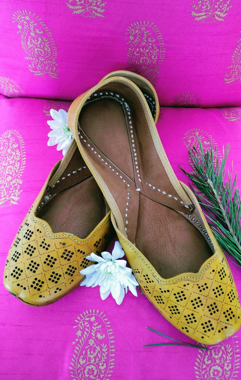 handmade leather ballet flats