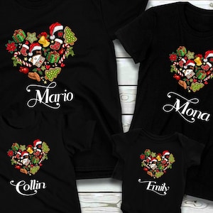 Fertiges Weihnachtsshirt oder Bügelbild, Vinylsticker, Babybody personalisiert, T Shirt, Kinder Weihnachtsshirt, T Shirt mit Name