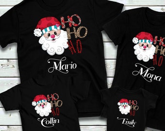 Ready-made Christmas shirt or iron-on transfer, vinyl sticker, personalized baby bodysuit, T-shirt, children's Christmas shirt, T-shirt with name