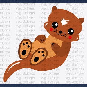 Download Woodland Animal Svg Dxf Eps Plotter File Otter Cut File Kits How To Craft Supplies Tools Ballparksigns Com
