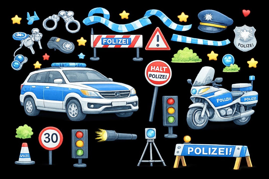 Vinyl Stickers Featuring Police, Police Cars, Motorcycles, Sirens ...