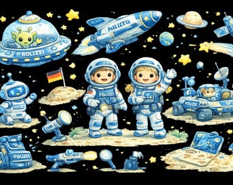 Vinyl Sticker Polizei, Polizeiauto, Motorrad, Sirene, Polizist, Polizistin, Sticker für Auto, Sticker Junge Mädchen abwaschbar, Bücher