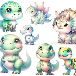 Dino Sticker oder Bügelbild mit Wunschname, Aufnäher, Sommer, Vinylsticker, Transfer für Helle und Dunkle Textilien, DIY T Shirt, Basteln,