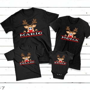 Fertiges Weihnachtsshirt oder Bügelbild, Vinylsticker, Babybody personalisiert, T Shirt, Kinder Weihnachtsshirt, T Shirt mit Name