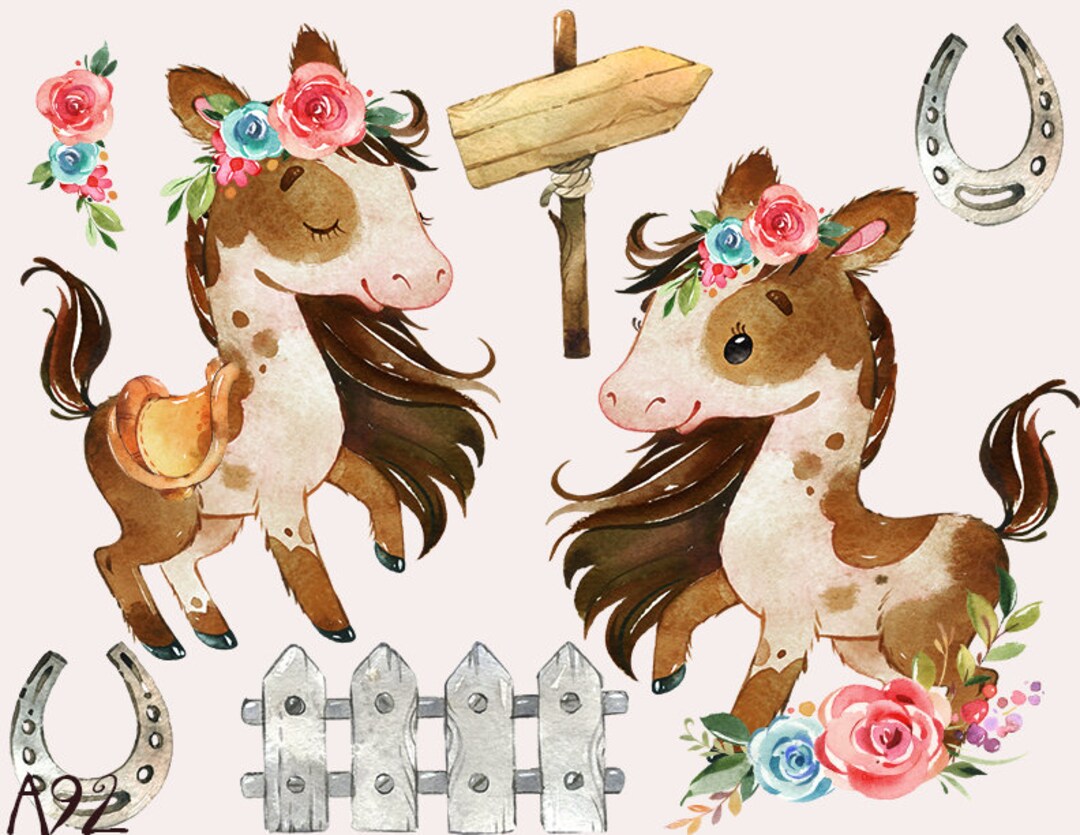 Vinyl Sticker Pferd, Sticker Pony, Sticker Pferde, Sticker Mädchen ...