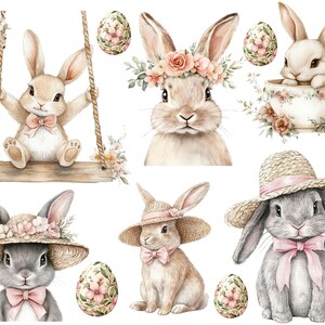 Hasen Sticker, Bügelbilder Osterhase, abwaschbar, Vinylsticker, Wandsticker,  Sticker , Frühling Sticker, Sommer Bügelbild, Blumen,