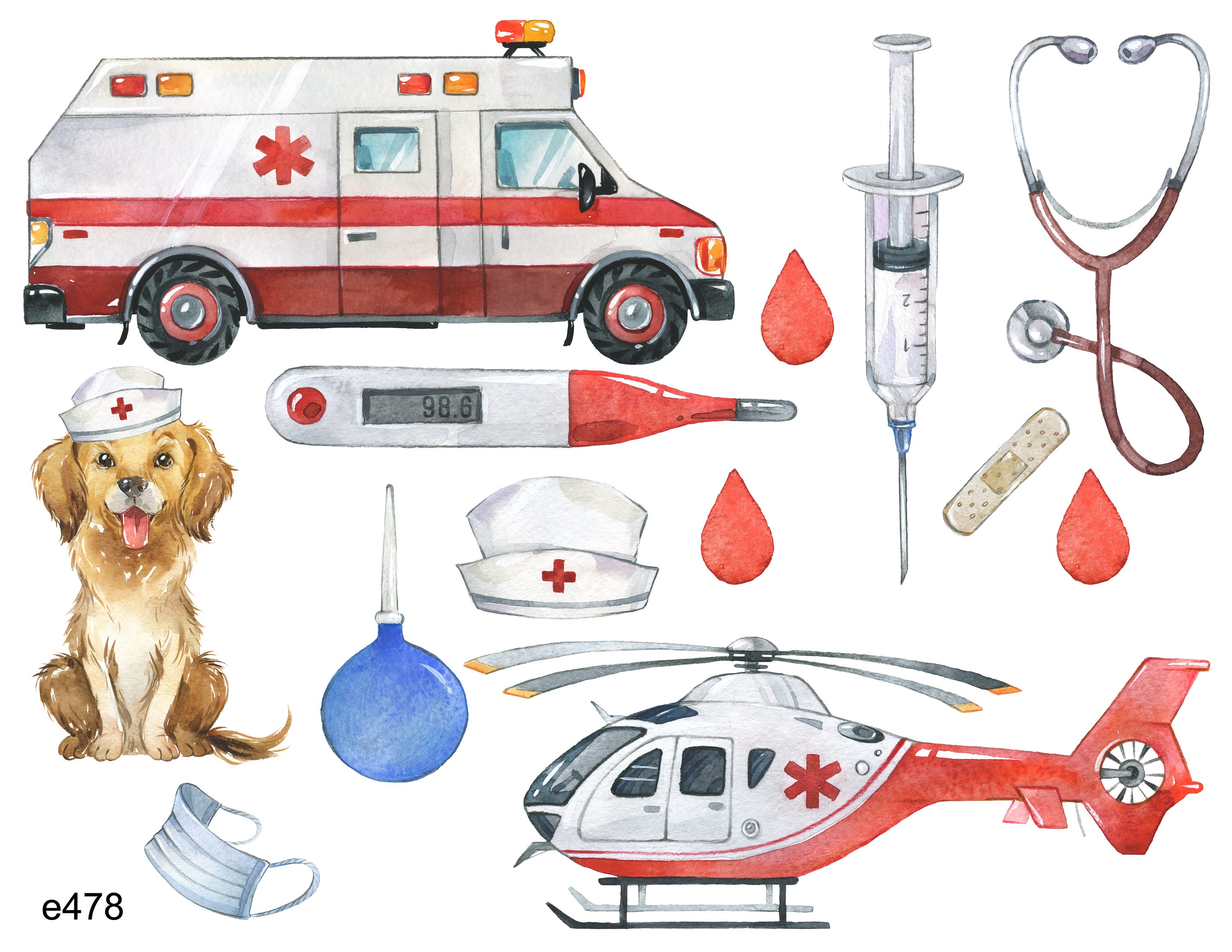 Krankenwagen Rettungsdienst' Sticker