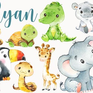 Kleiner Jungle Sticker, Giraffe Sticker, Neugeborenes - Vinylsticker oder Bügelbild, Transfer für Helle und Dunkle Textilien, - Wandsticker!