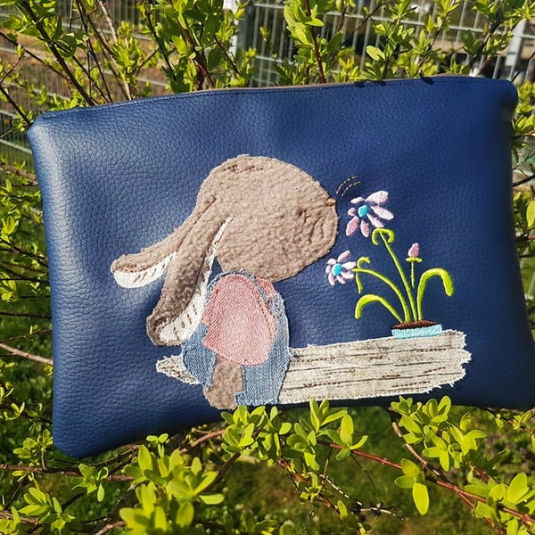 Raggy Bunny Embroidery Design 3 Sizes!