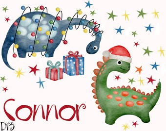 Dino Bügelbild, Weihnachten Bügelbild, Dinosaurier Bügelbild, Weihnachtsstern Bügelbild, Transfer für Helle und Dunkle Textilien,