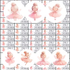 Name stickers, school stickers, labels with name, little fairy, personalized, girl, NA3