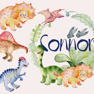 Vinyl Sticker Dino, Sticker with Name, Dinosaur Sticker, Sticker for Car, Sticker Boy Girl washable, Books,