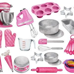 Küchen Sticker, Backen Bügelbilder ,abwaschbar ,Vinylsticker, Wandsticker, Deko für Dosen, Küchenhelfer, Mixer, Backen