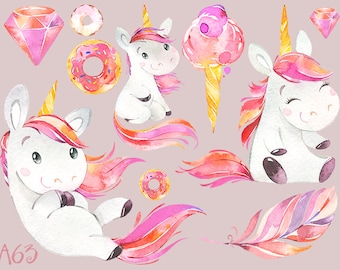 Regenbogen Deko Aufkleber Einhorn Sticker mit Goldeffekt Blatt 15 x 16,5 cm