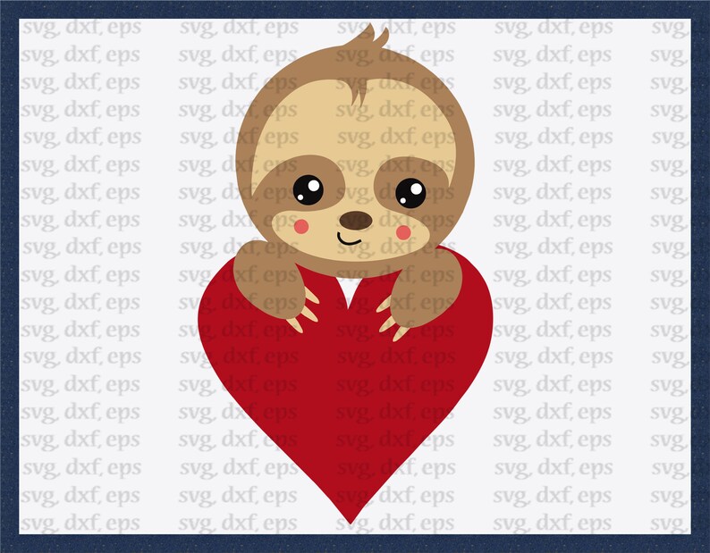 SVG,DXF,EPS Plotter File! Sloth Cut File