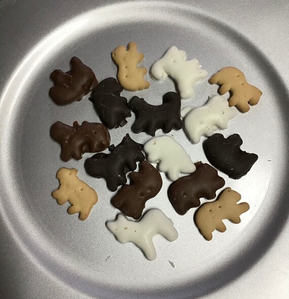 Chocolate covered animal crackers Etsy