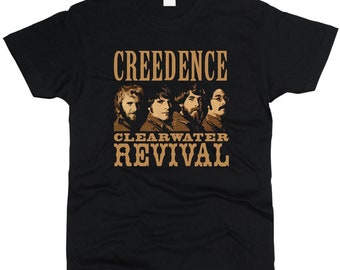 Creedence Clearwater Revival Heavyweight 190 gsm Cotton Black Men T-shirt