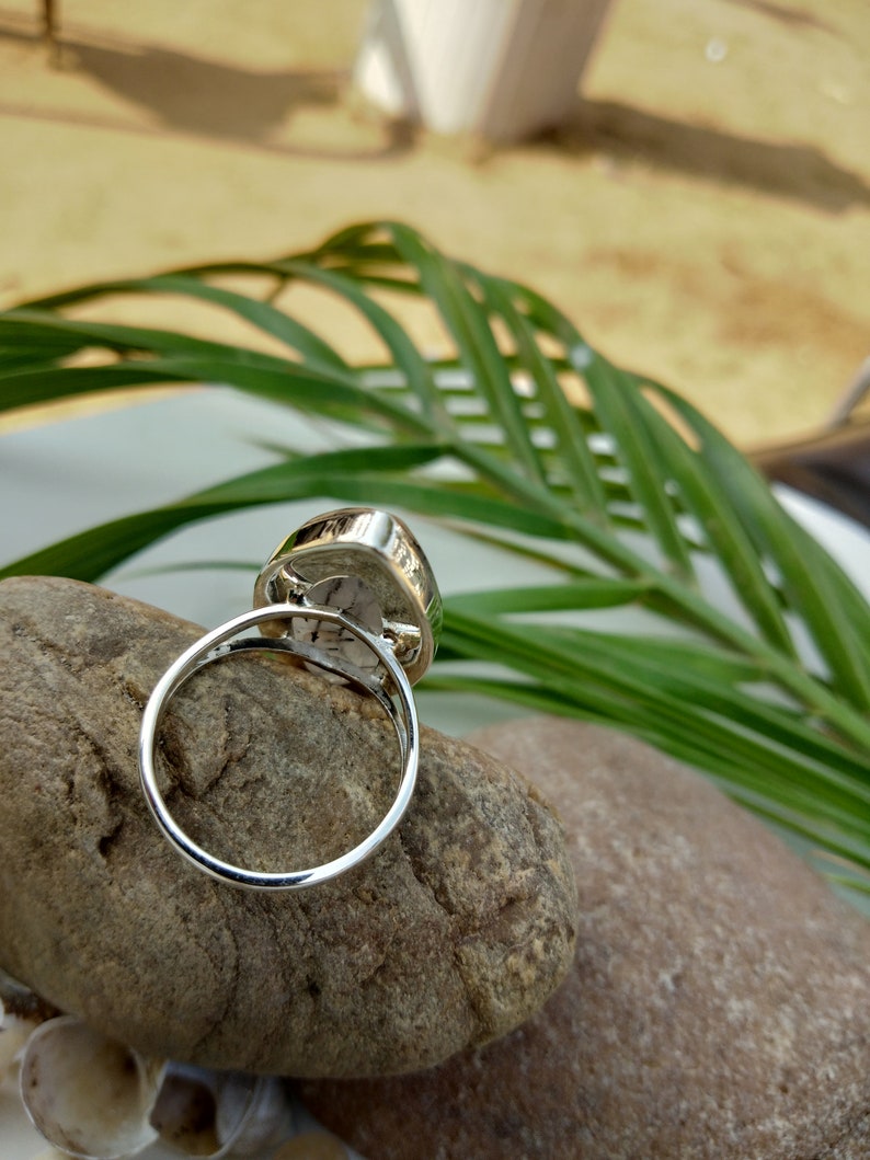 Valentines Natural Black Rutile Ring 925 Sterling Silver Jewelry Black Rutile Ring Lovely Ring Gift Jewelry