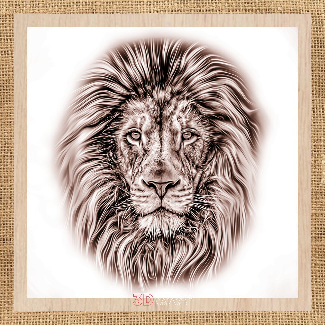 Digital Laser Cut File LION Laser Cut Files for , Laser Ready