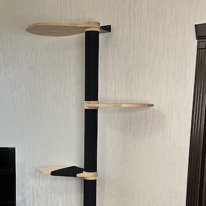 Wood Cat Tree Tower, Cat Climbing Tree, Cat Condo, Wooden Cat Tree, Unique Cat Trees, Luxury Cat Lover Gift, Cat Furniture, Cat Gift