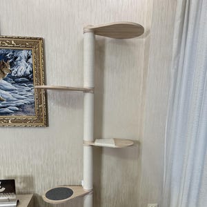 Wood Cat Tree Tower, Cat Climbing Tree, Cat Condo, Wooden Cat Tree, Unique Cat Trees, Luxury Cat Lover Gift, Cat Furniture, Cat Gift